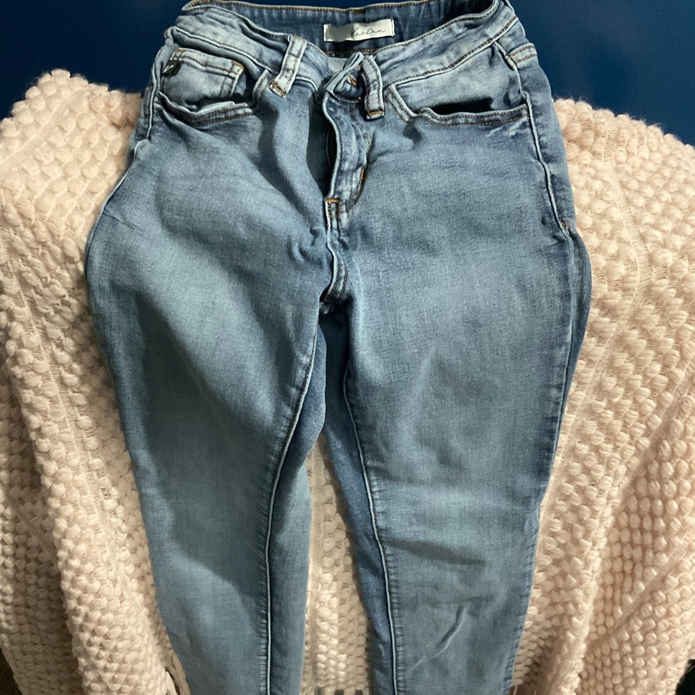 Kancan 3/25 Women's Light Blue Jeans